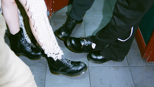 DR. MARTENS AND SLAM JAM GIVE MAINSTREAM THE BOOT. OUTLIER IS THEIR NEW SHOE TOGETHER.